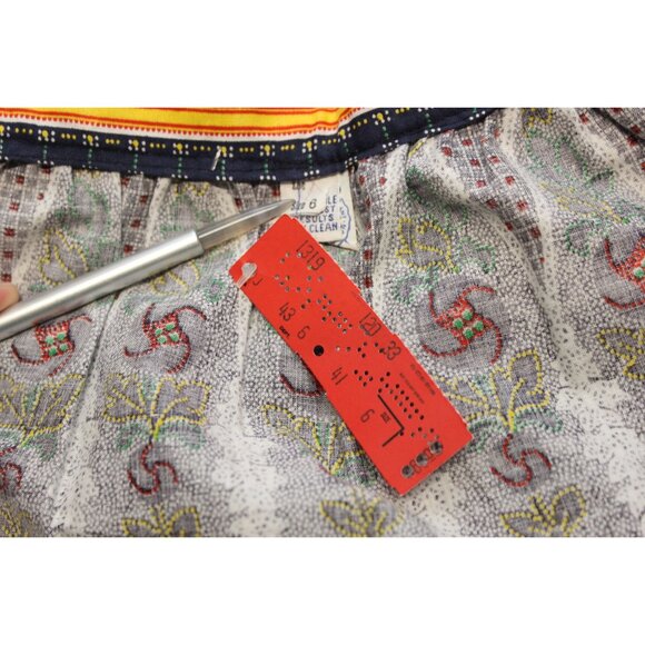 Women's puff sleeve floral boho folk blouse A-line maxi skirt two piece set Unio - Picture 15 of 16